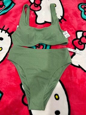 VS Sparkly Green Tankini